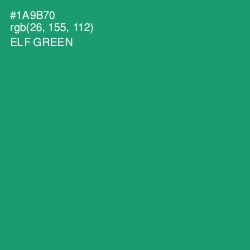 #1A9B70 - Elf Green Color Image