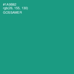 #1A9B82 - Gossamer Color Image