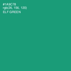 #1A9C78 - Elf Green Color Image