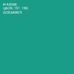 #1A9D88 - Gossamer Color Image