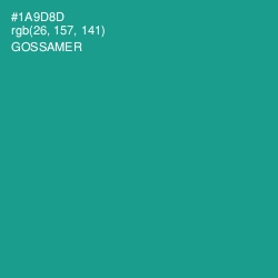 #1A9D8D - Gossamer Color Image