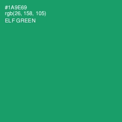 #1A9E69 - Elf Green Color Image