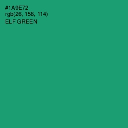 #1A9E72 - Elf Green Color Image