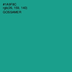 #1A9F8C - Gossamer Color Image