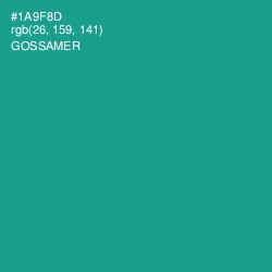 #1A9F8D - Gossamer Color Image