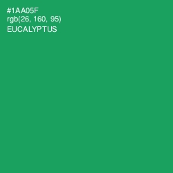 #1AA05F - Eucalyptus Color Image