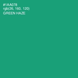 #1AA078 - Green Haze Color Image