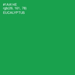 #1AA14E - Eucalyptus Color Image