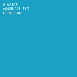 #1AA1C5 - Cerulean Color Image