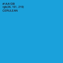 #1AA1DB - Cerulean Color Image