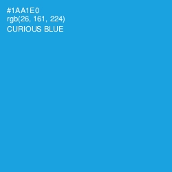 #1AA1E0 - Curious Blue Color Image