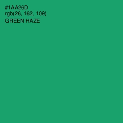 #1AA26D - Green Haze Color Image