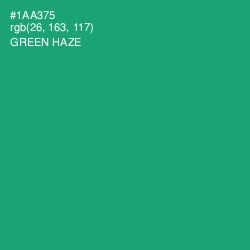 #1AA375 - Green Haze Color Image