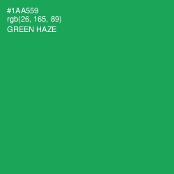 #1AA559 - Green Haze Color Image