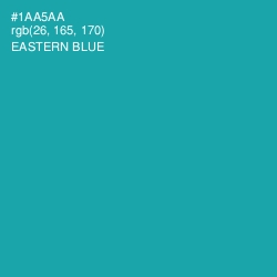 #1AA5AA - Eastern Blue Color Image