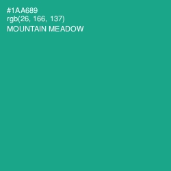 #1AA689 - Mountain Meadow Color Image