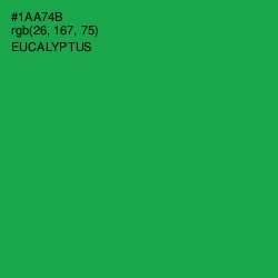 #1AA74B - Eucalyptus Color Image