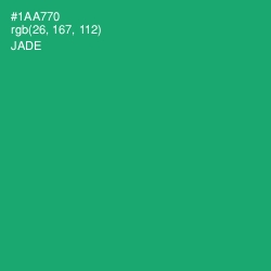 #1AA770 - Jade Color Image