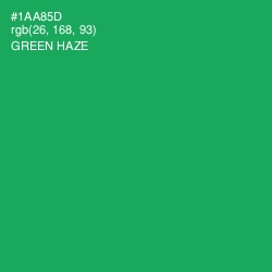 #1AA85D - Green Haze Color Image