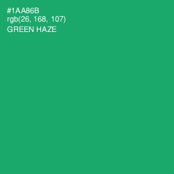 #1AA86B - Green Haze Color Image