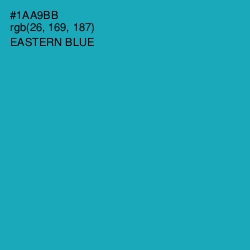 #1AA9BB - Eastern Blue Color Image