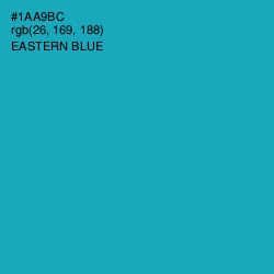 #1AA9BC - Eastern Blue Color Image