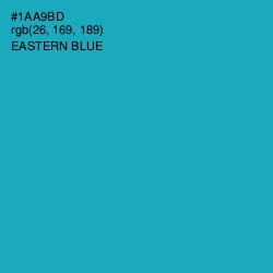 #1AA9BD - Eastern Blue Color Image