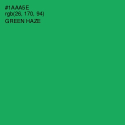 #1AAA5E - Green Haze Color Image