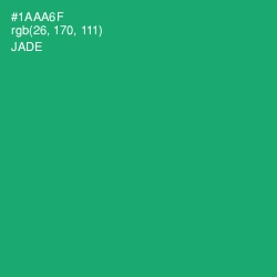 #1AAA6F - Jade Color Image