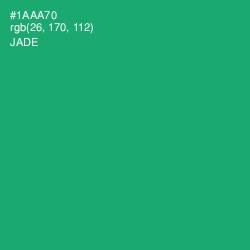 #1AAA70 - Jade Color Image
