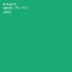 #1AAA75 - Jade Color Image
