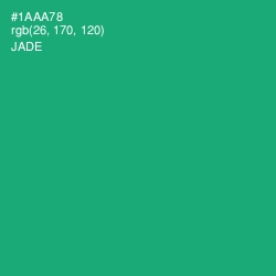 #1AAA78 - Jade Color Image