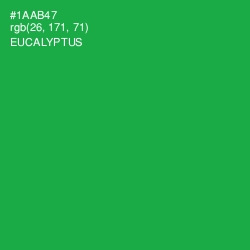 #1AAB47 - Eucalyptus Color Image