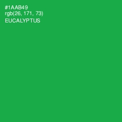 #1AAB49 - Eucalyptus Color Image