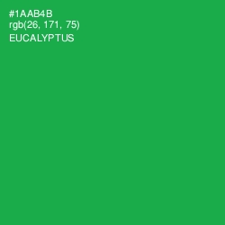 #1AAB4B - Eucalyptus Color Image