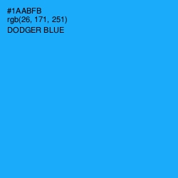 #1AABFB - Dodger Blue Color Image