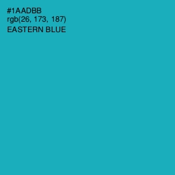 #1AADBB - Eastern Blue Color Image