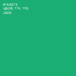 #1AAE73 - Jade Color Image
