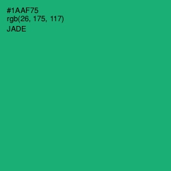 #1AAF75 - Jade Color Image