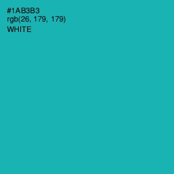 #1AB3B3 - Eastern Blue Color Image