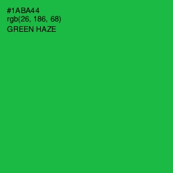 #1ABA44 - Green Haze Color Image