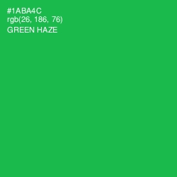 #1ABA4C - Green Haze Color Image