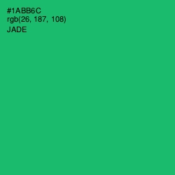 #1ABB6C - Jade Color Image