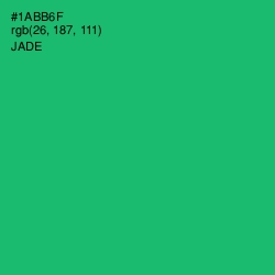 #1ABB6F - Jade Color Image