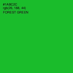 #1ABC2C - Forest Green Color Image