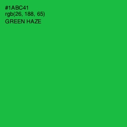 #1ABC41 - Green Haze Color Image