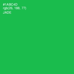 #1ABC4D - Jade Color Image