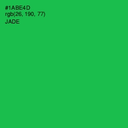 #1ABE4D - Jade Color Image