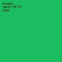 #1ABE61 - Jade Color Image