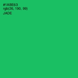 #1ABE63 - Jade Color Image